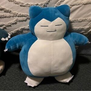 Blue and White Stuffed Animal Plush Toy